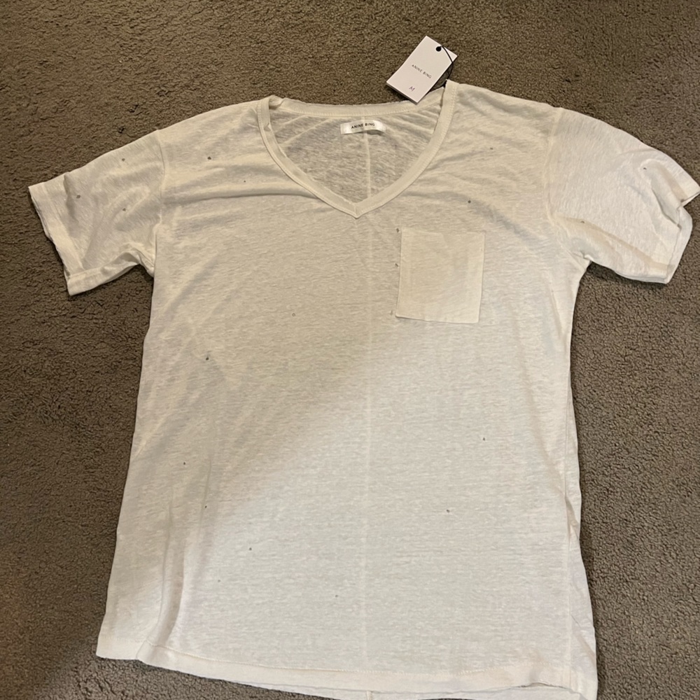 NWT Anine Bing distressed T-shirt. Size M.